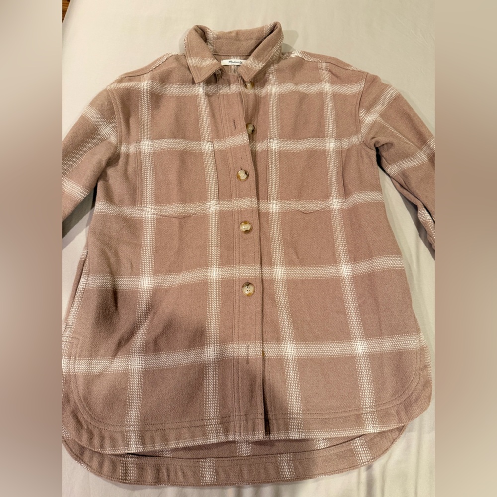 Madewell Beige Plaid Women's Blazer